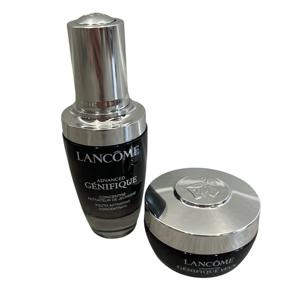 Lancome Advanced Genifique Serum 1oz & Eye Cream 15ml Set Skincare Face NWOB